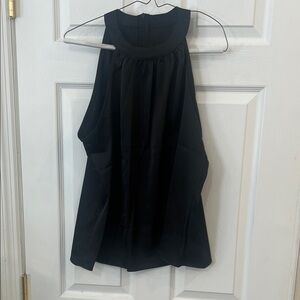 Chic Black Sleeveless Blouse